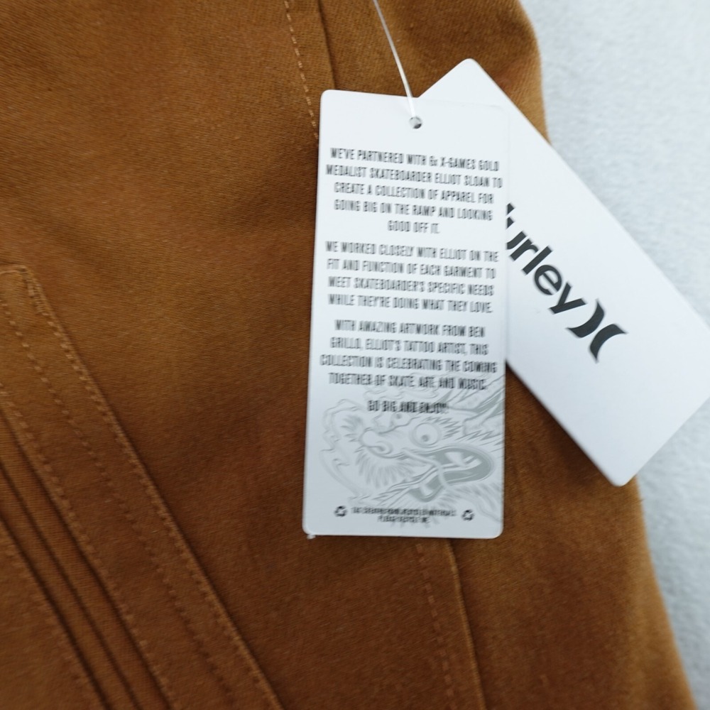 NWT Elliot Sloan/ Ben Grillo Hurley Vest Mens Brown Canvas Pocket Street Dragon - Picture 6 of 16